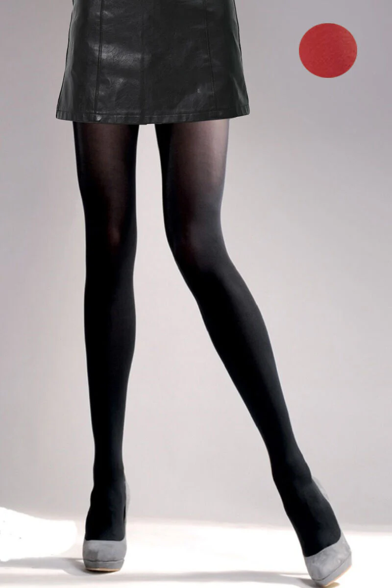 Effen panty's van 50 denier - rood