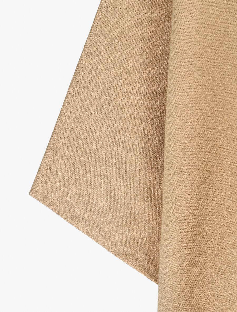 Effen poncho met franjes - Camel - Image 3