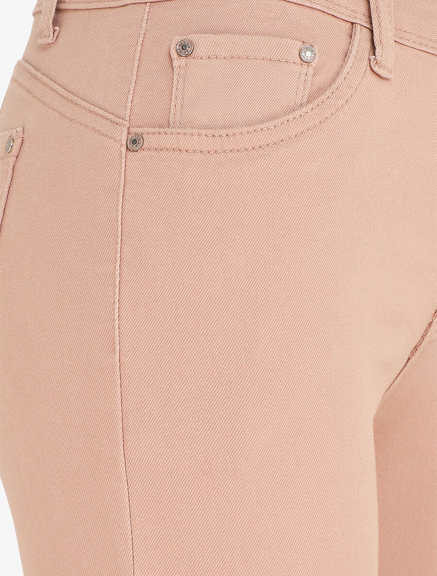 Effen push-up skinny jeans in standaard maat - Roze - Image 3