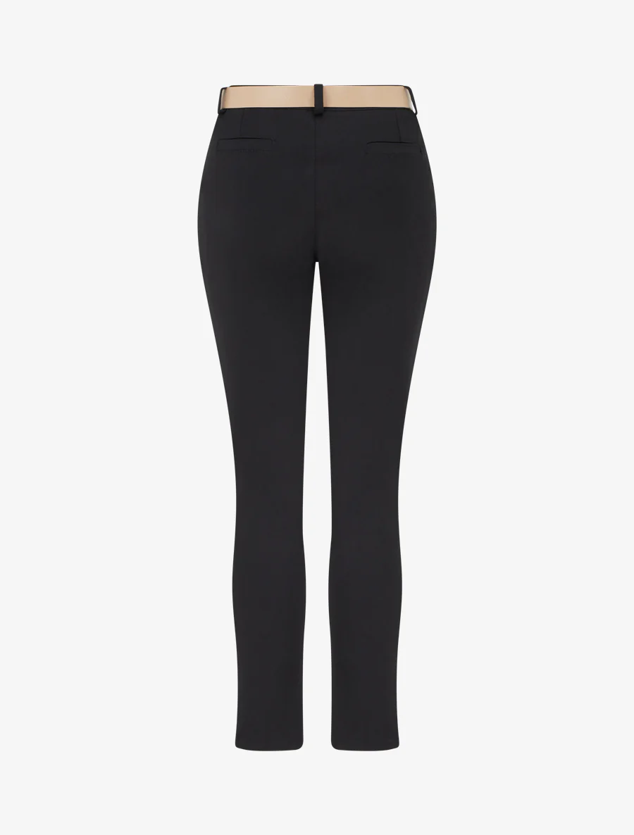 Effen rechte broek - Zwart - Image 2