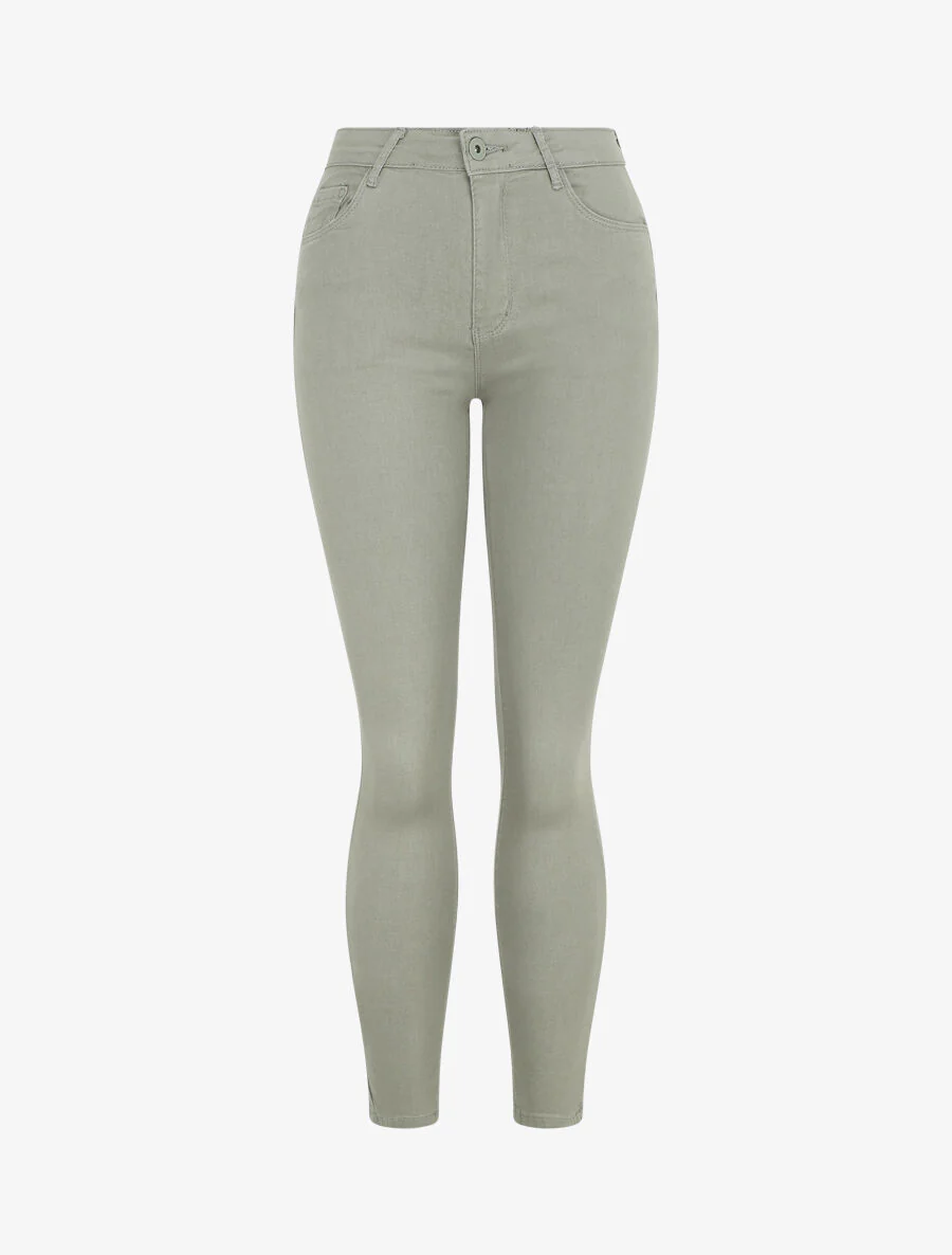 Effen skinny jeans - Khaki