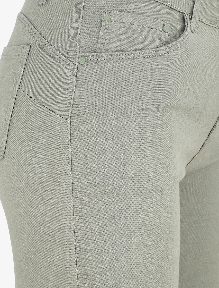 Effen skinny jeans - Khaki - Image 3