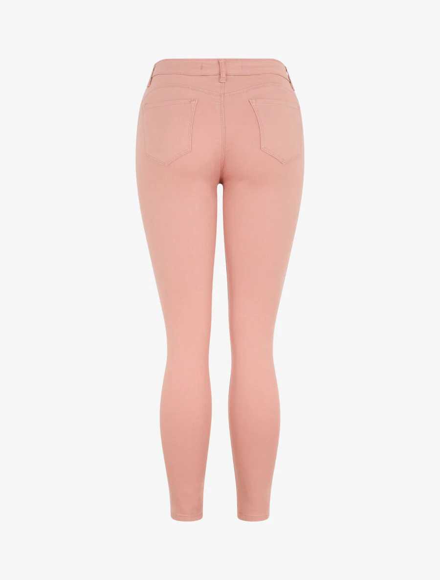 Effen skinny jeans - Zalmroze - Image 2