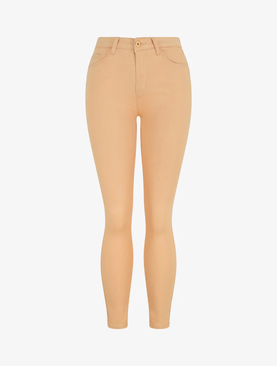 Effen skinny jeans - oranje