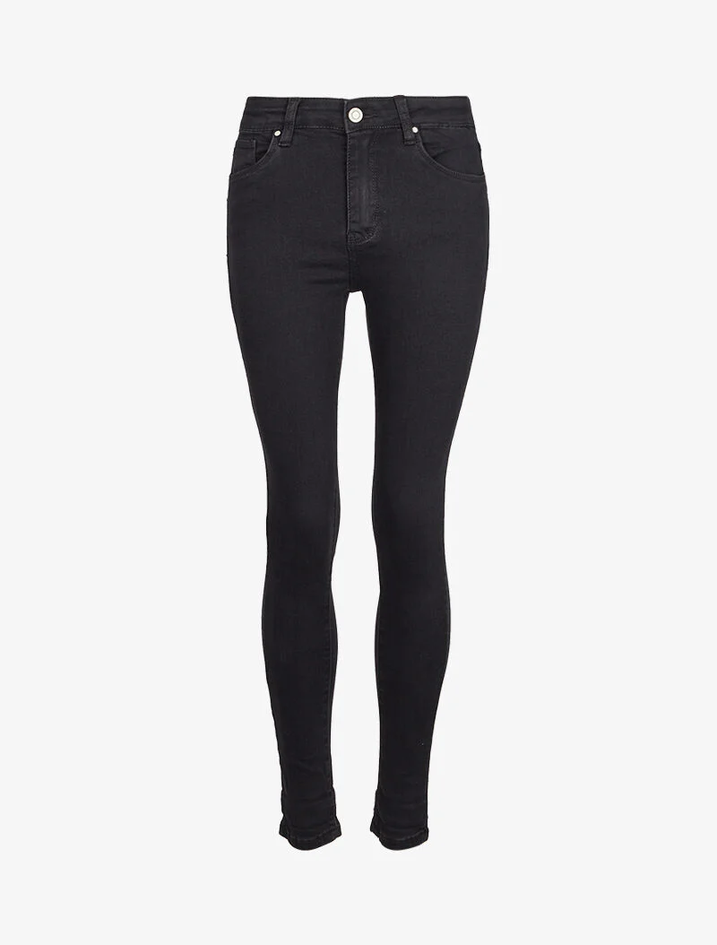 Skinny jeans effen - Zwart