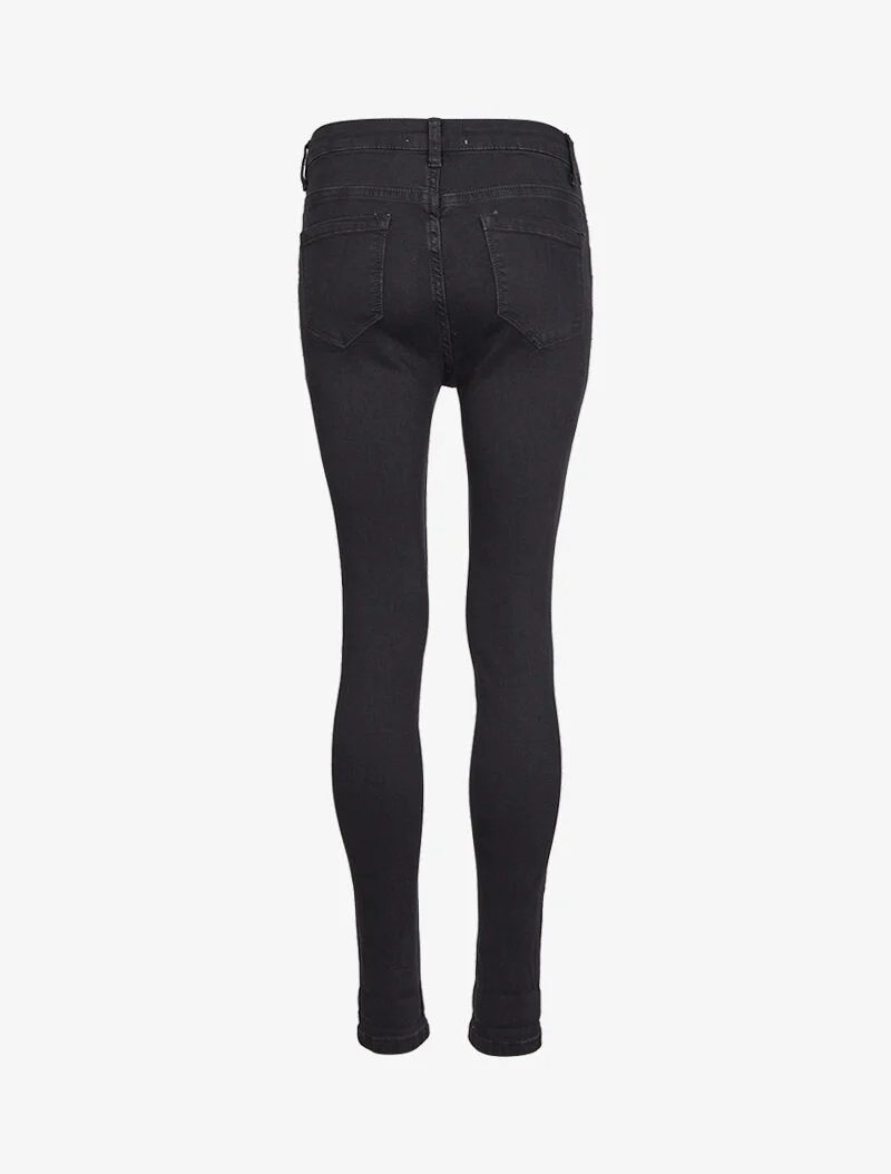 Skinny jeans effen - Zwart - Image 3