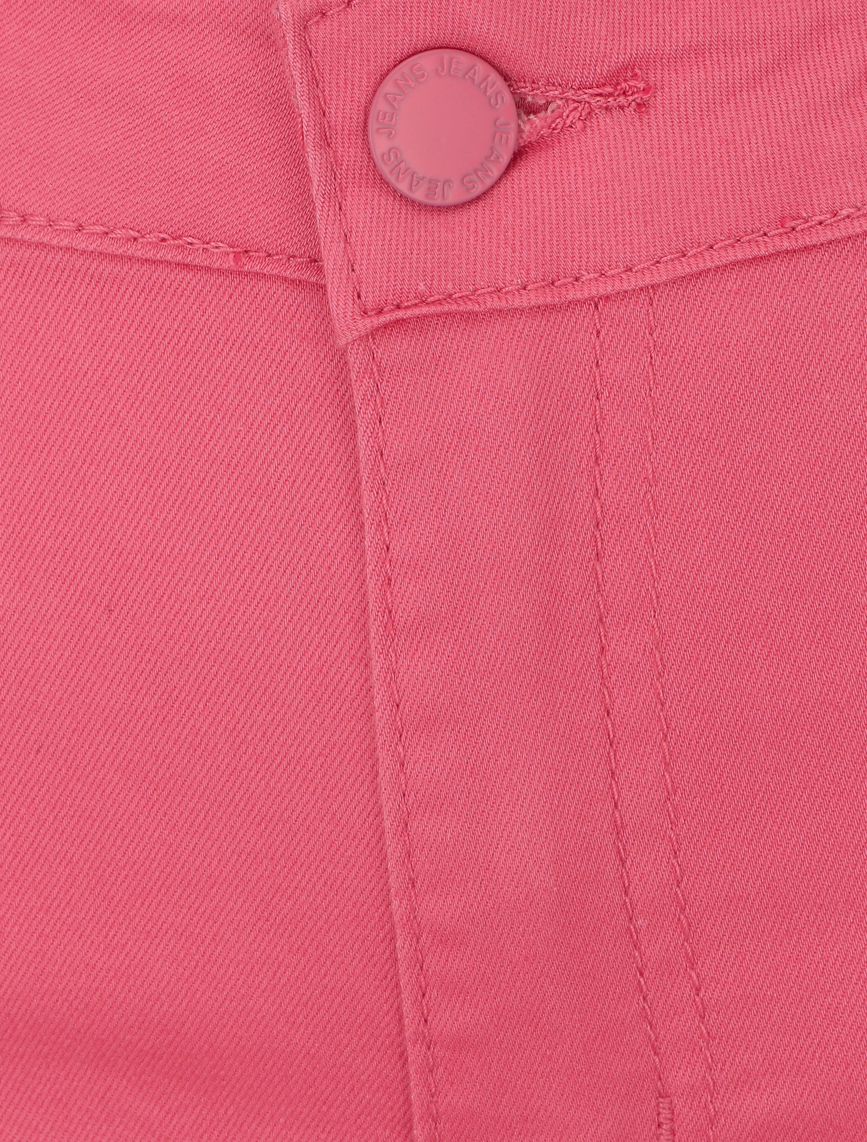 Effen skinny jeans in grote maat - Roze - Image 3