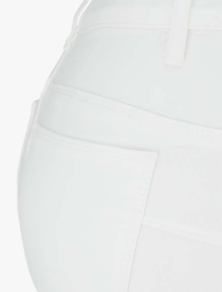 Effen skinny jeans met normale taille - Wit - Image 3