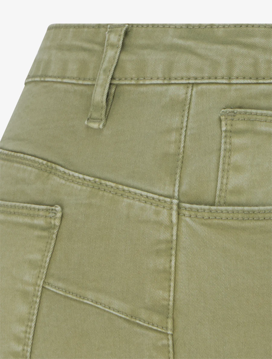 Effen skinny jeans met normale taille - Licht kaki - Image 3