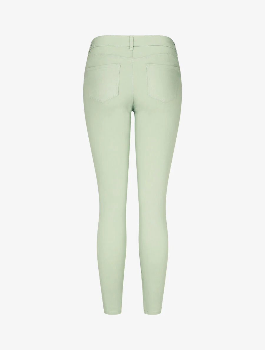 Effen skinny push up jeans - watergroen - Image 2