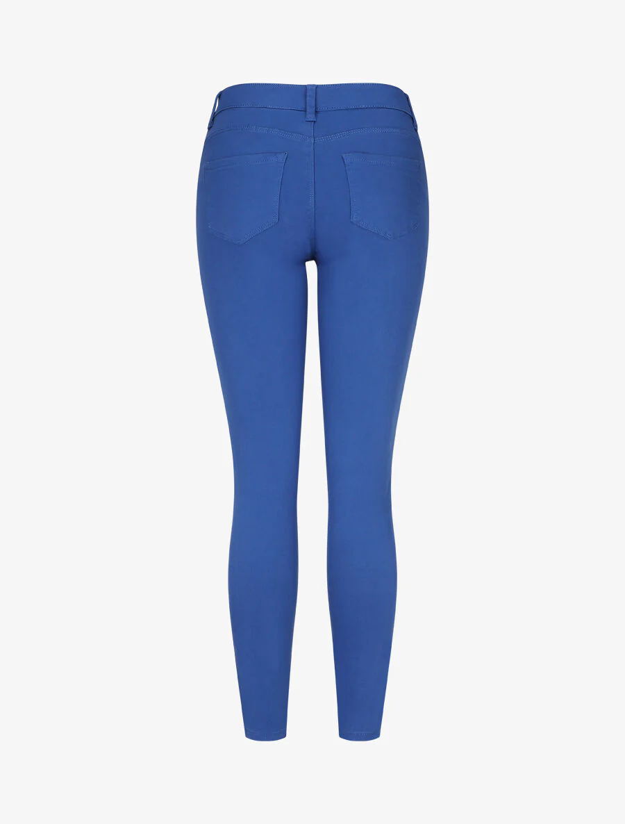 Effen skinny push up jeans - koningsblauw - Image 2