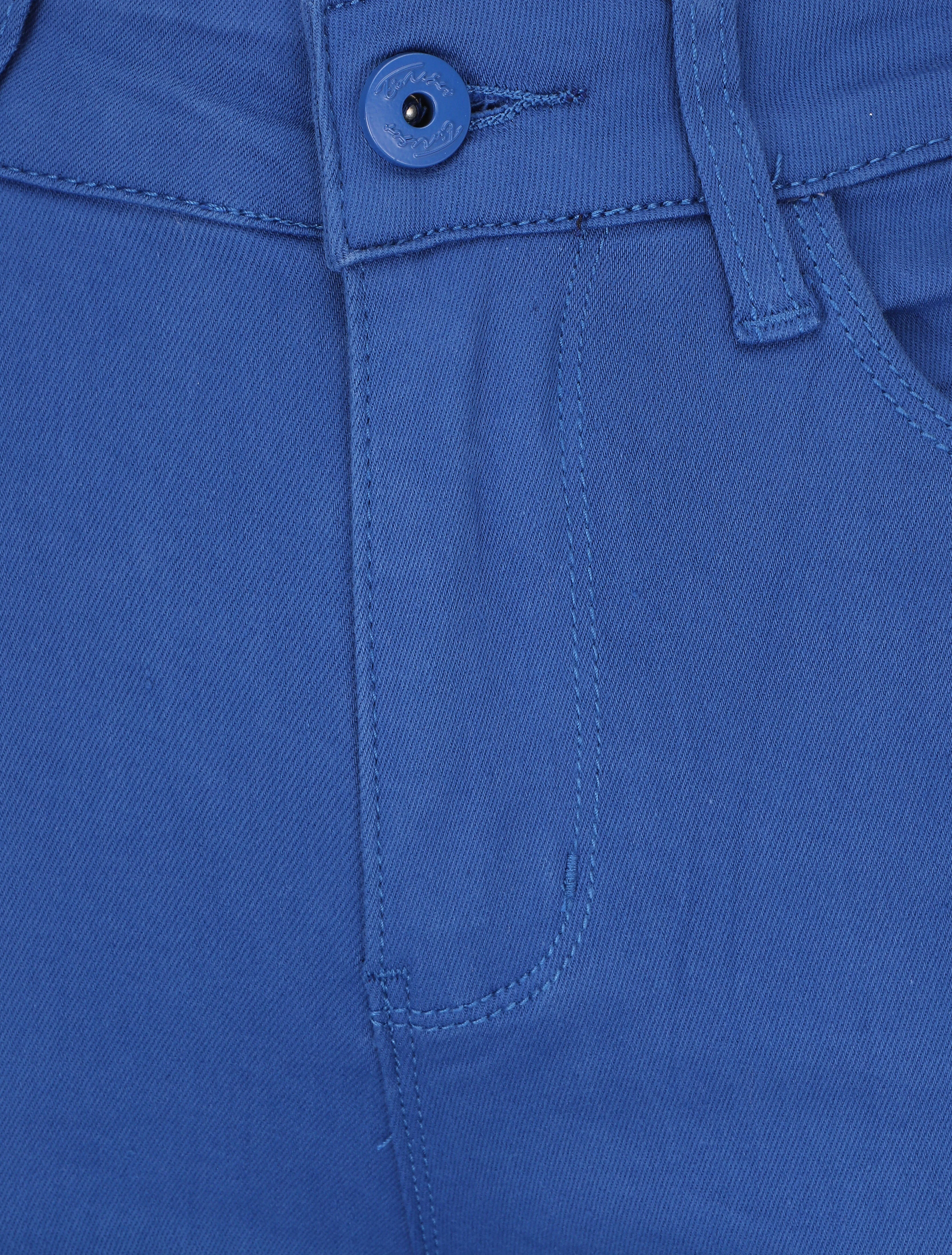 Effen skinny push up jeans - koningsblauw - Image 3