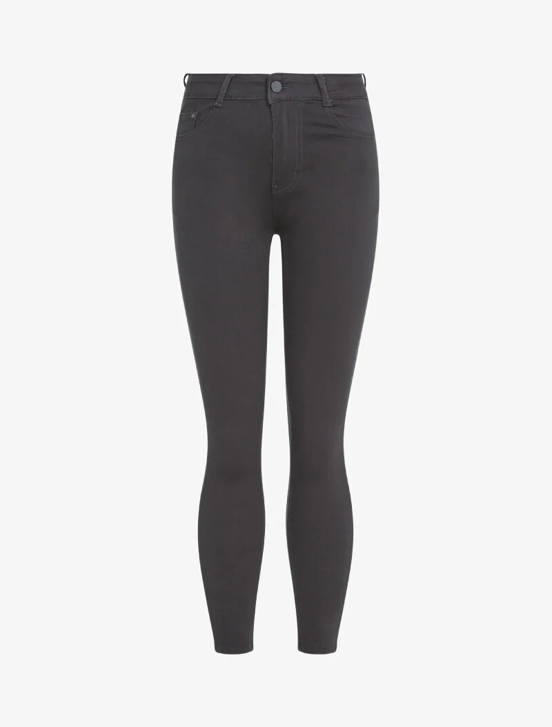 Effen slim fit jeans - Donkergrijs