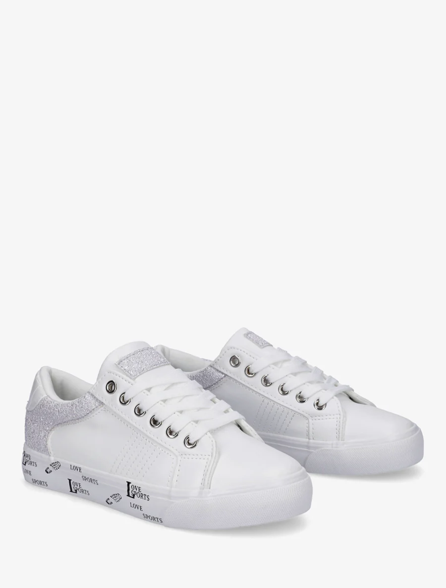 Effen sneakers met een flockzool - Geld - Image 4
