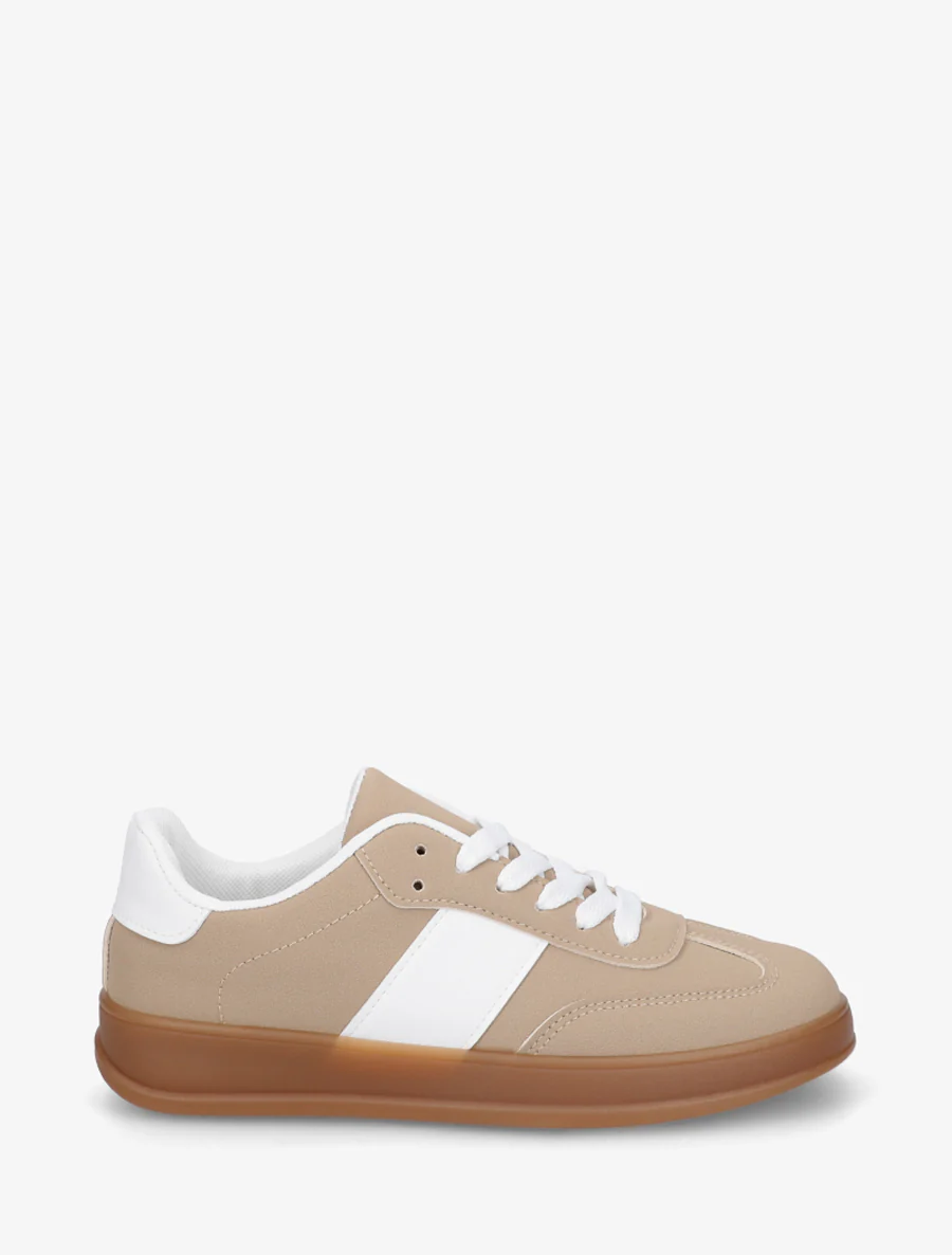 Effen sneakers met rubberen zool - Mol