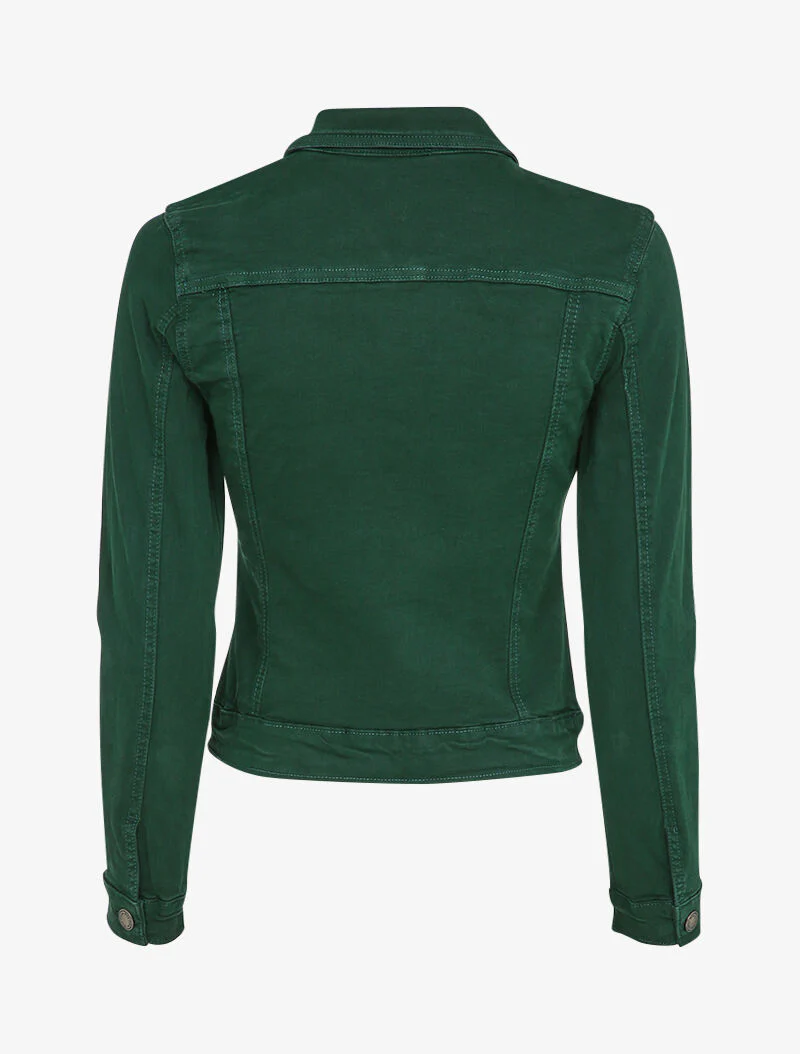 Effen spijkerjack - Groen - Image 2