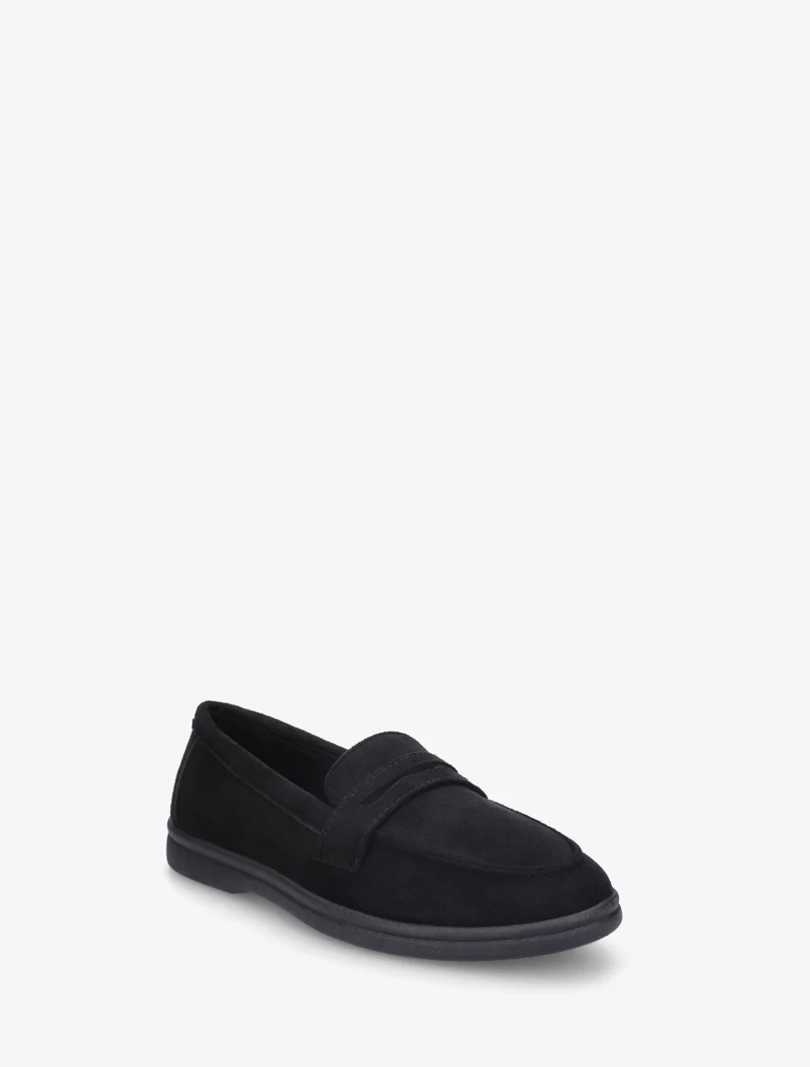 Effen suède mocassins - Zwart - Image 2