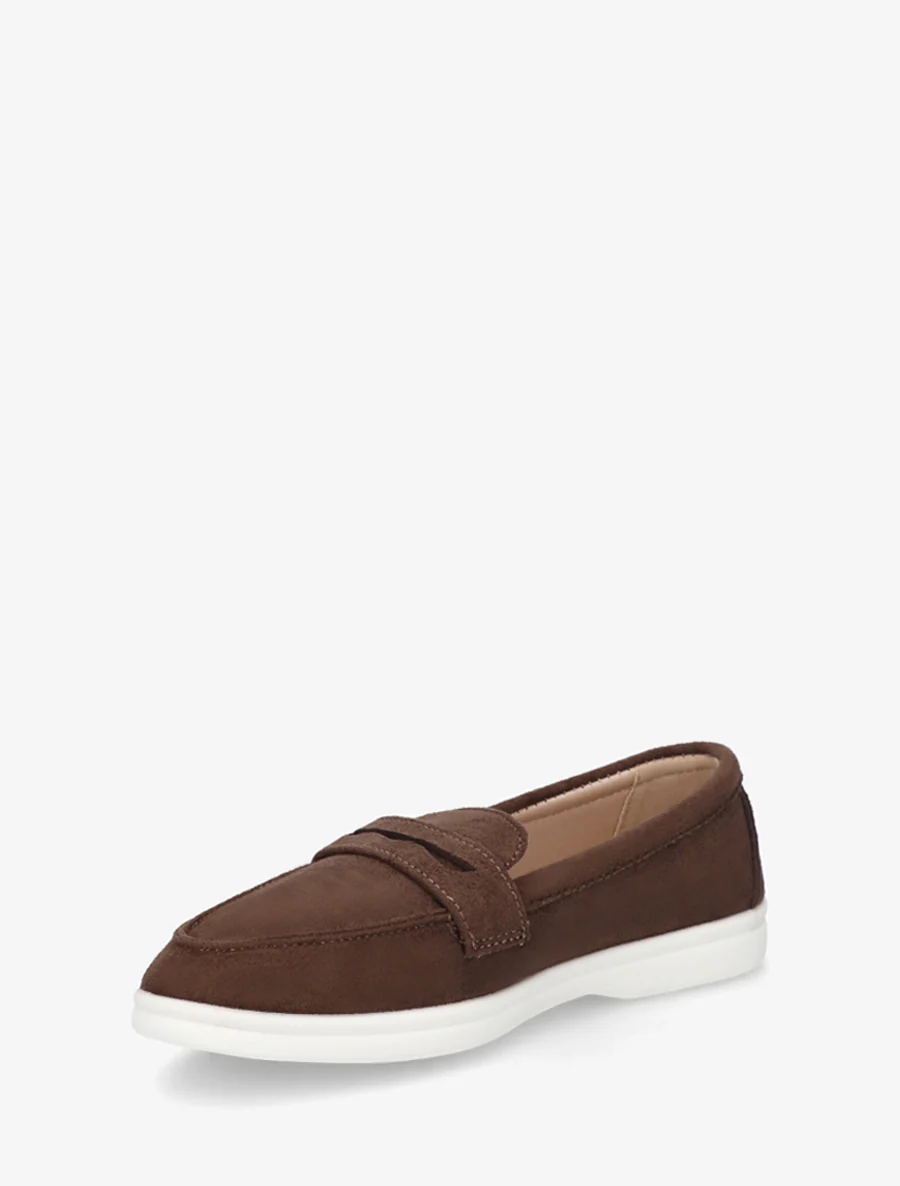 Effen suède mocassins - Bruin - Image 3