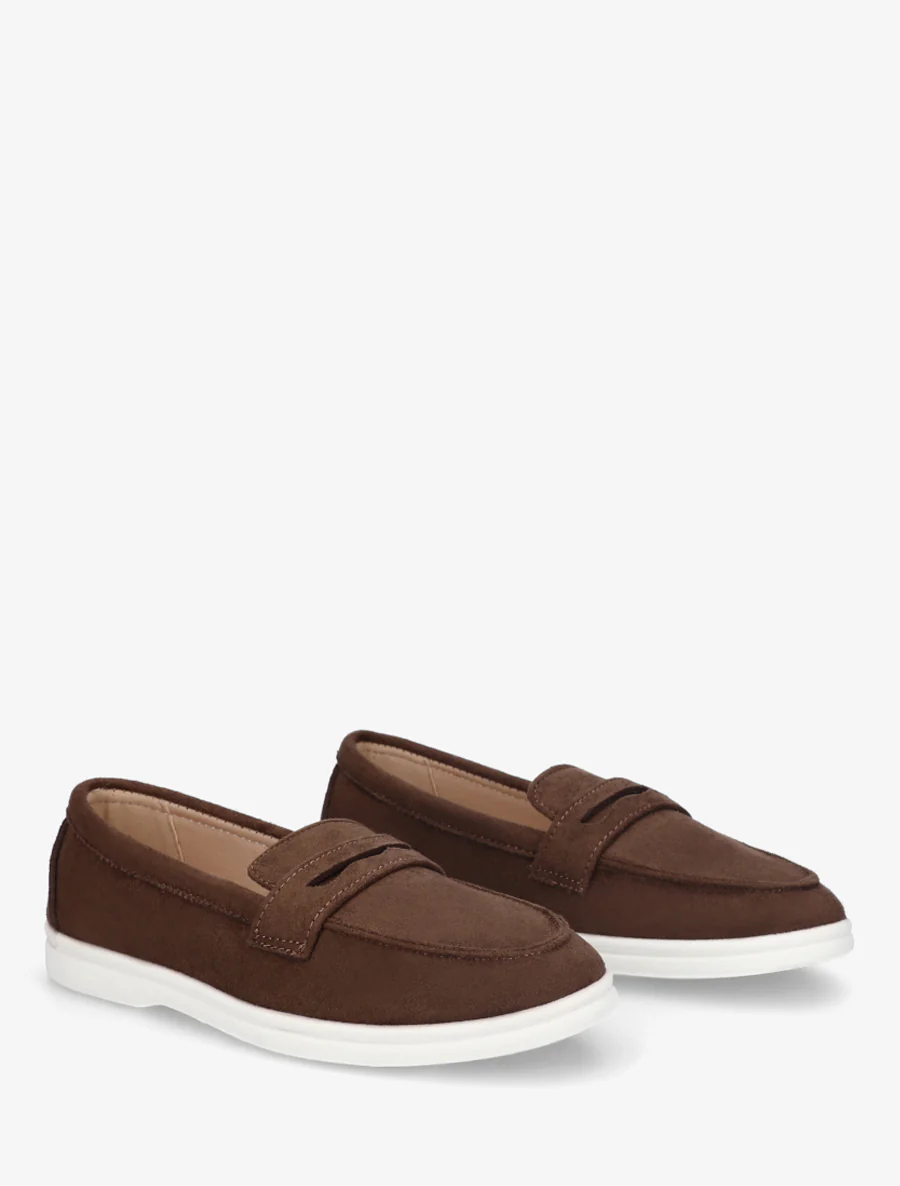 Effen suède mocassins - Bruin - Image 4