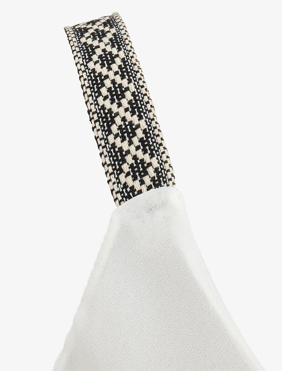 Effen top met aztec-print en bandjes - wit - Image 3