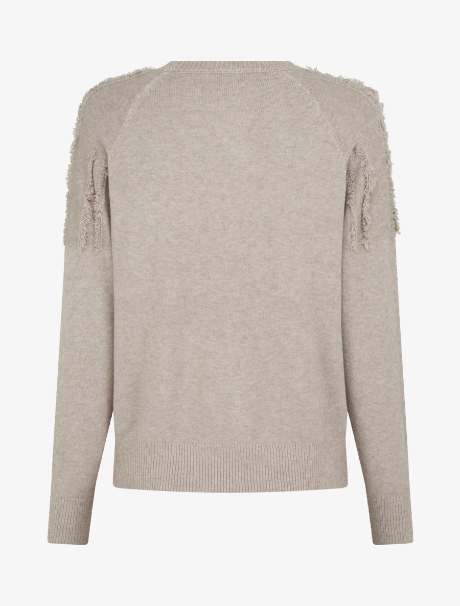 Effen trui met rafeldetail - Mol - Image 2