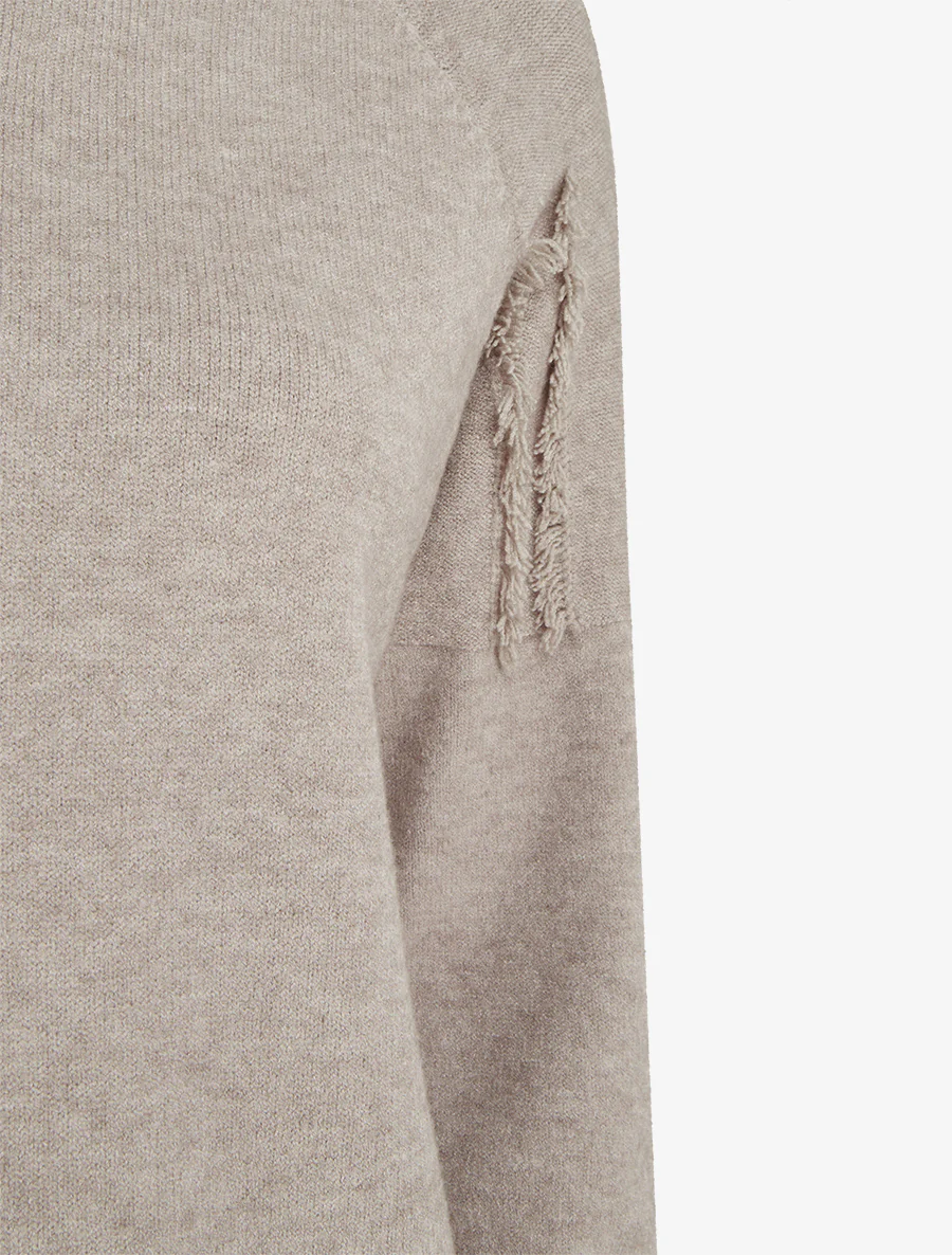Effen trui met rafeldetail - Mol - Image 3
