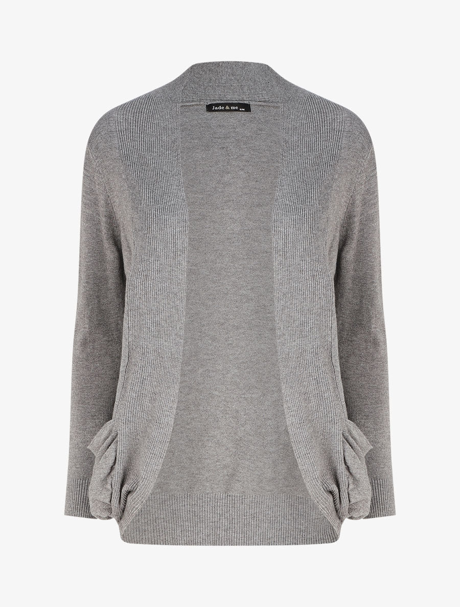 Effen vest in recht model - Grijs