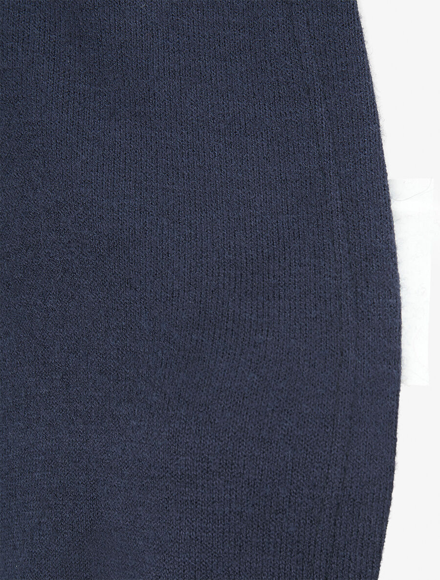 Effen vest met dolmanmouwen - Marineblauw - Image 3