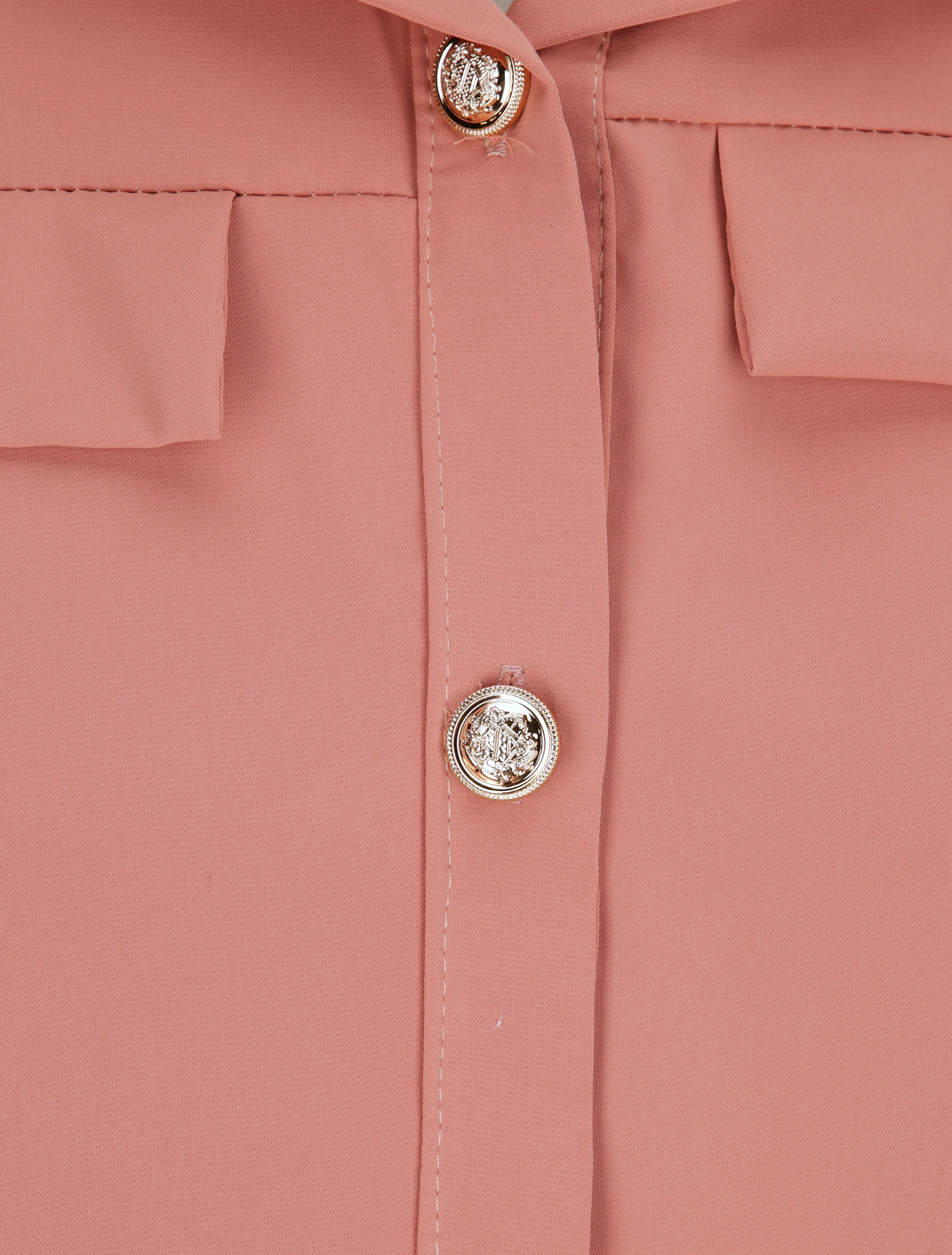 Vloeiende effen blouse - Roze - Image 3