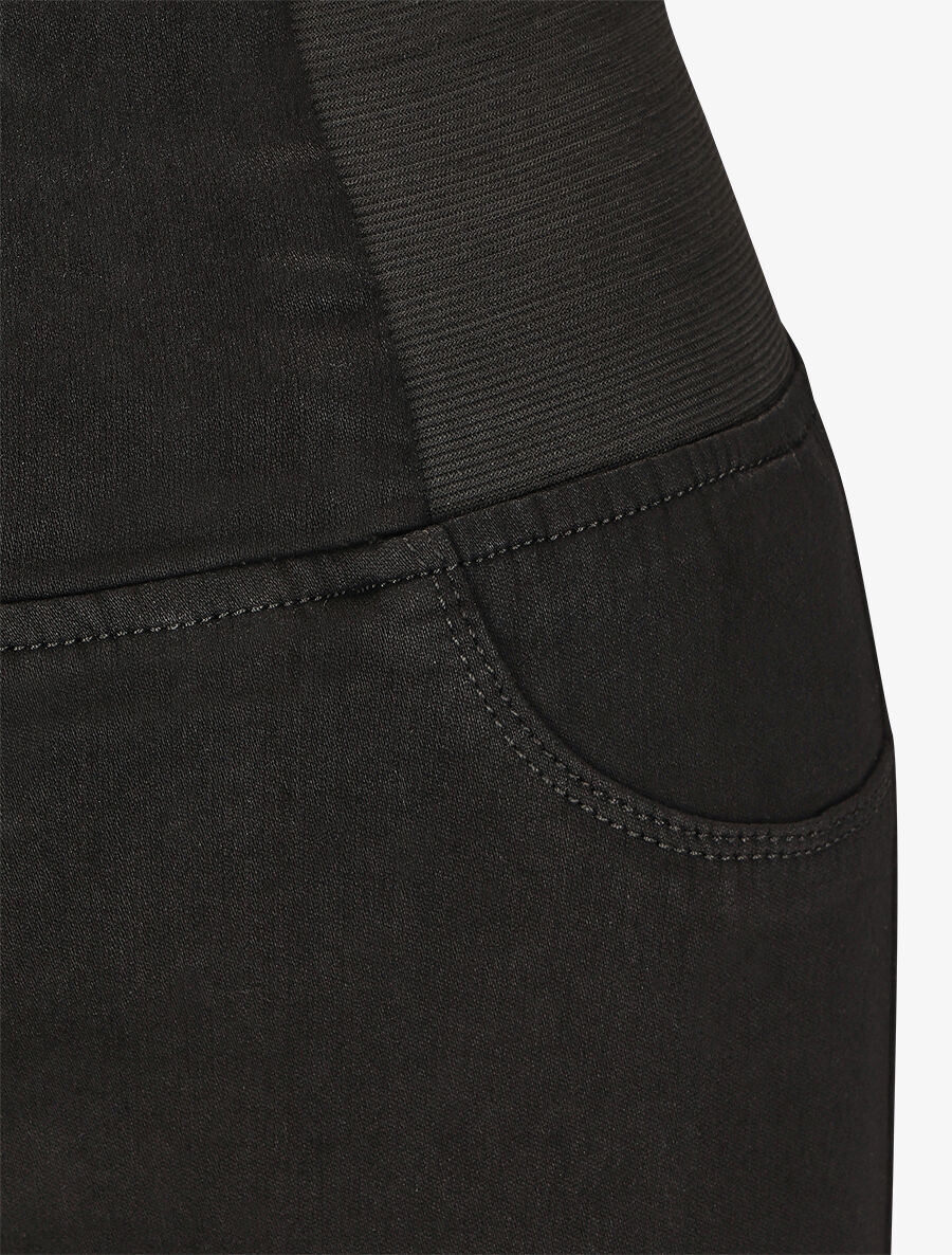 Elastische taille Jegging. slanke pasvorm - Zwart - Image 3