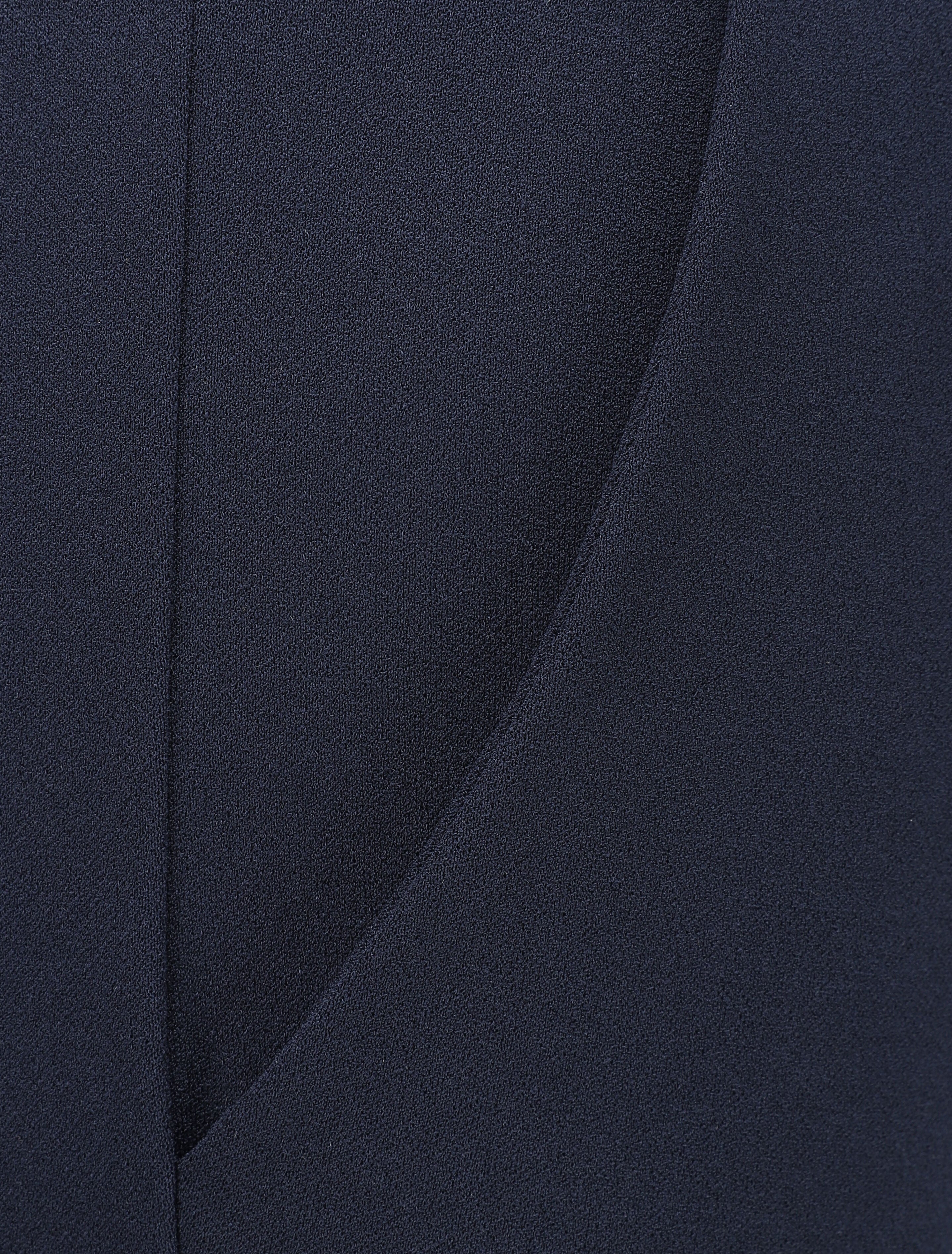 Elastische taillebroek met strikkoorden - Donkerblauw - Image 3