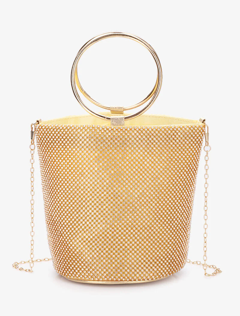 Emmer tas met strass - Goud