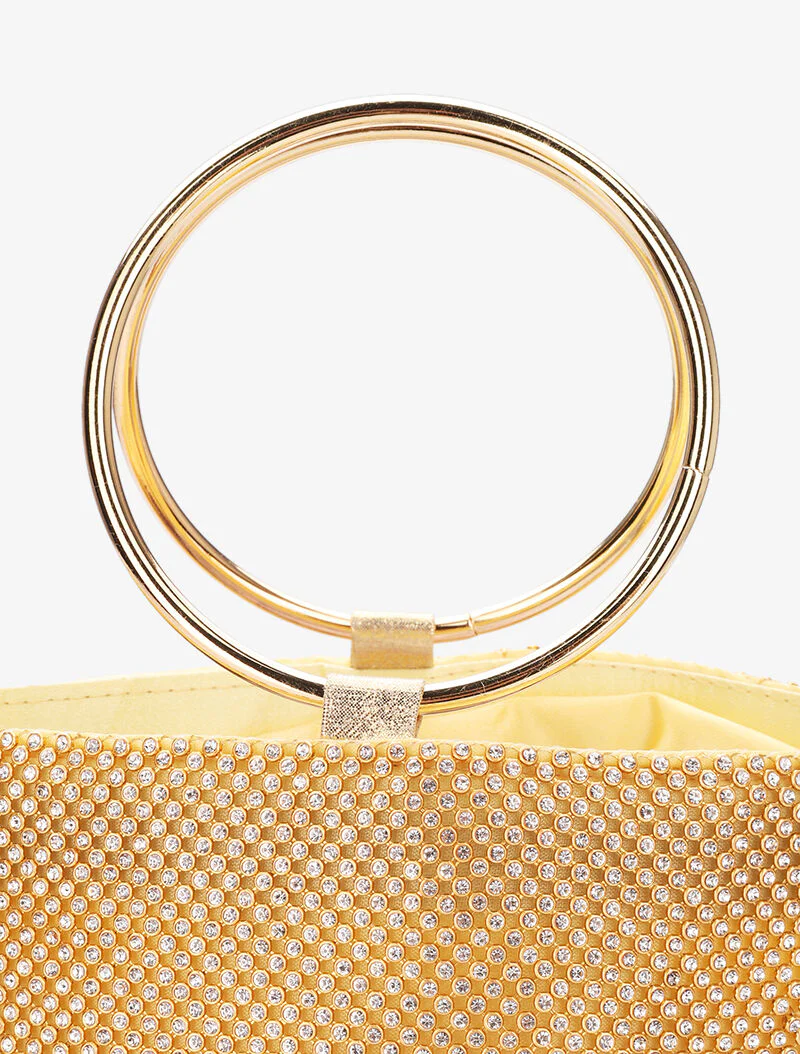 Emmer tas met strass - Goud - Image 4
