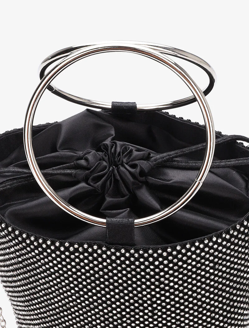 Emmer tas met strass - Zwart - Image 4
