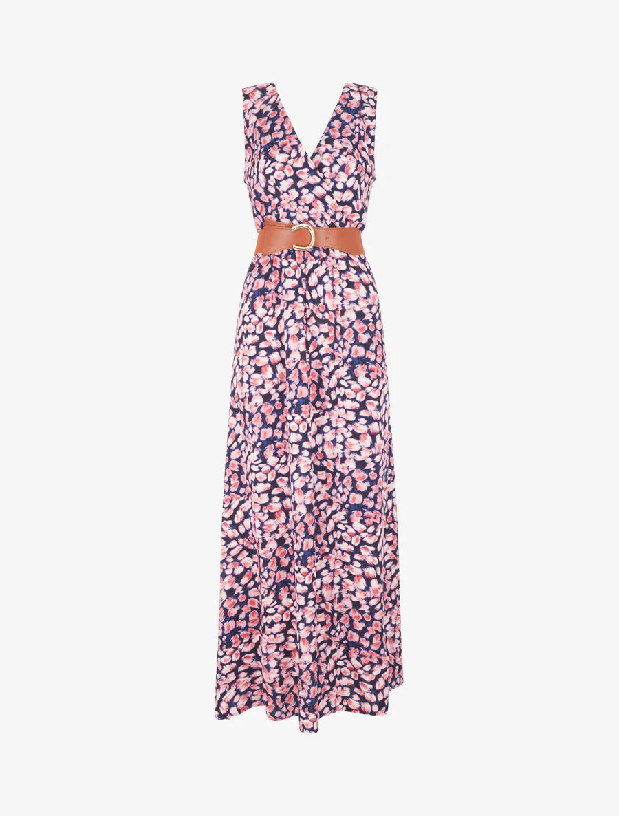 Empire jurk met grafische print - Marineblauw - Image 4