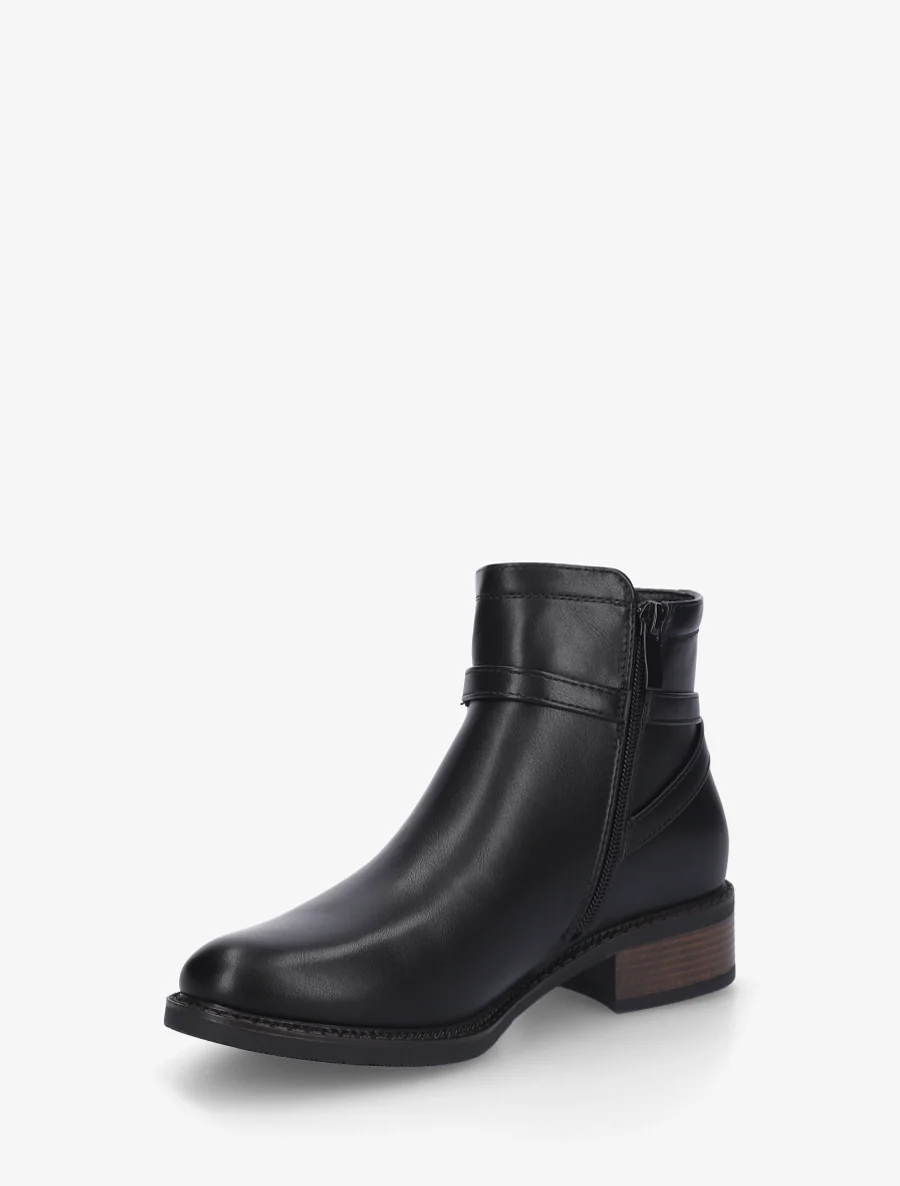 Enkelboots in imitatieleer - Zwart - Image 3