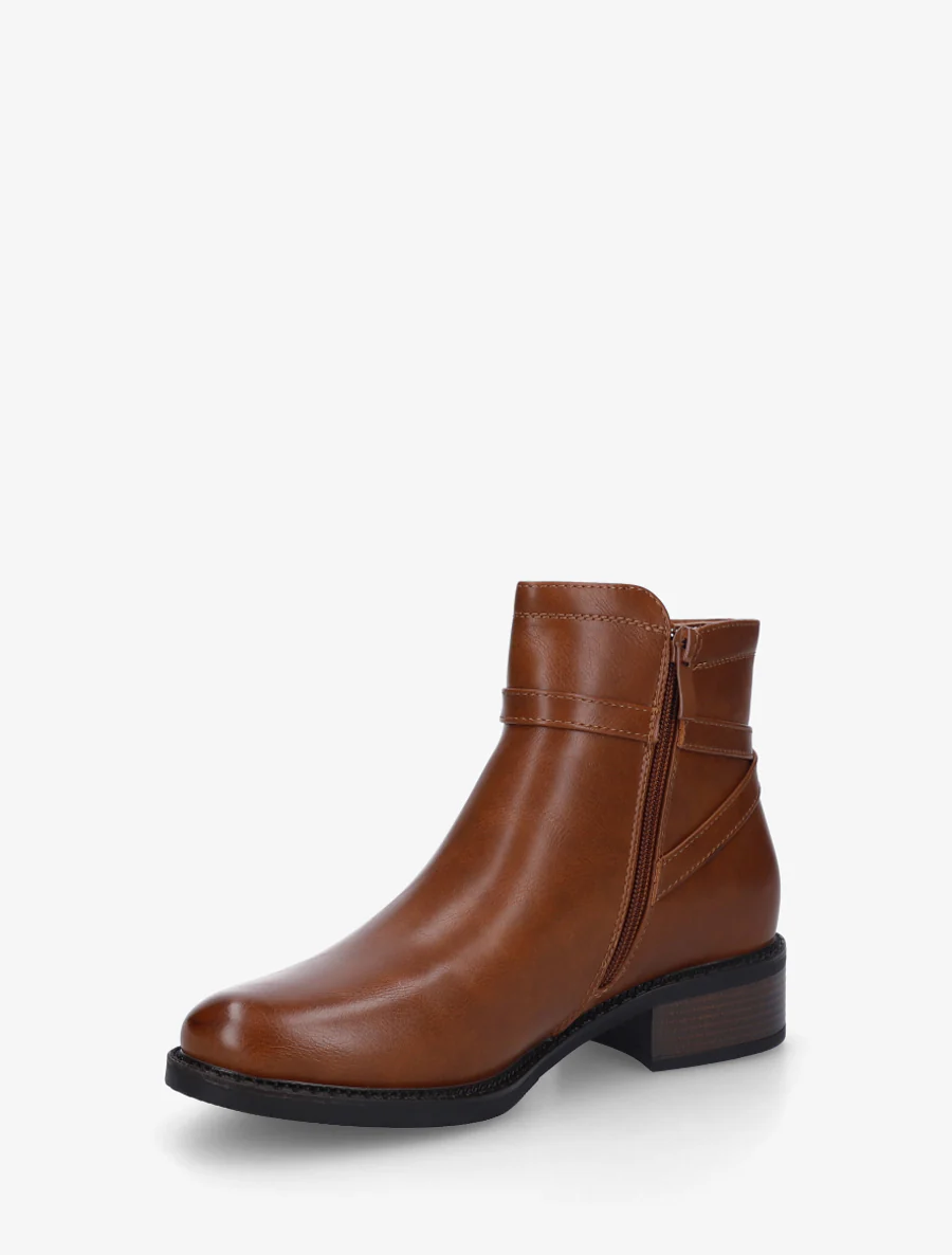 Enkelboots in imitatieleer - Kameel - Image 3