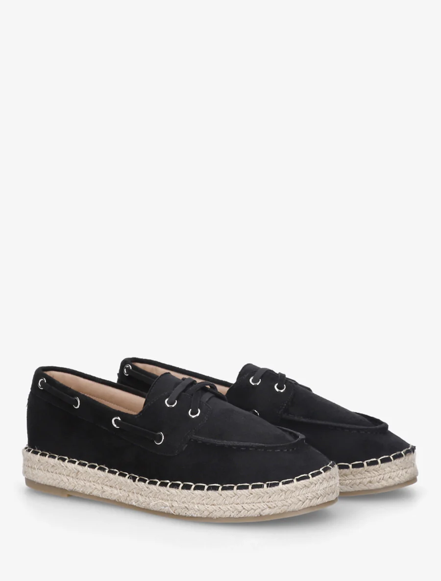 Espadrilles van suèdine - Zwart - Image 4