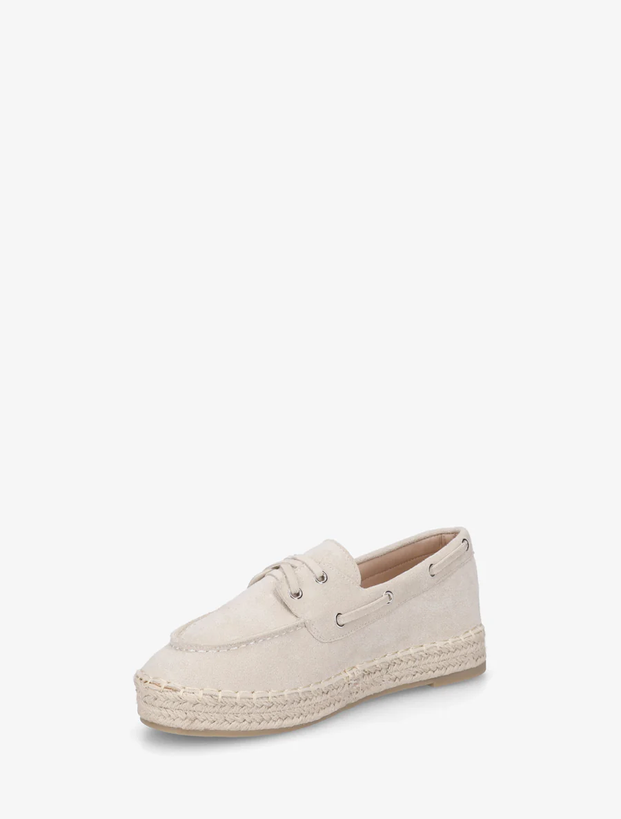 Espadrilles van suèdine - Beige - Image 3