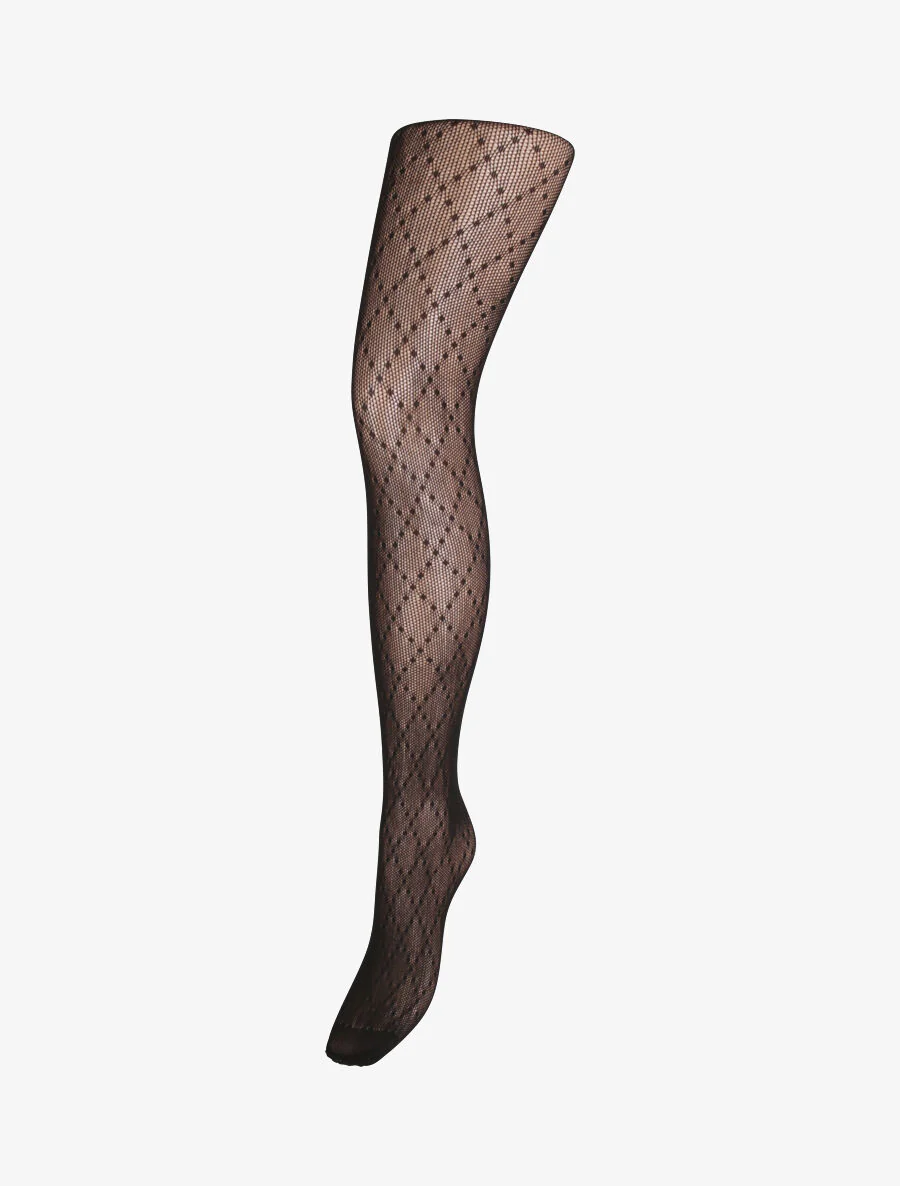 Fantasie netpanty's - Zwart