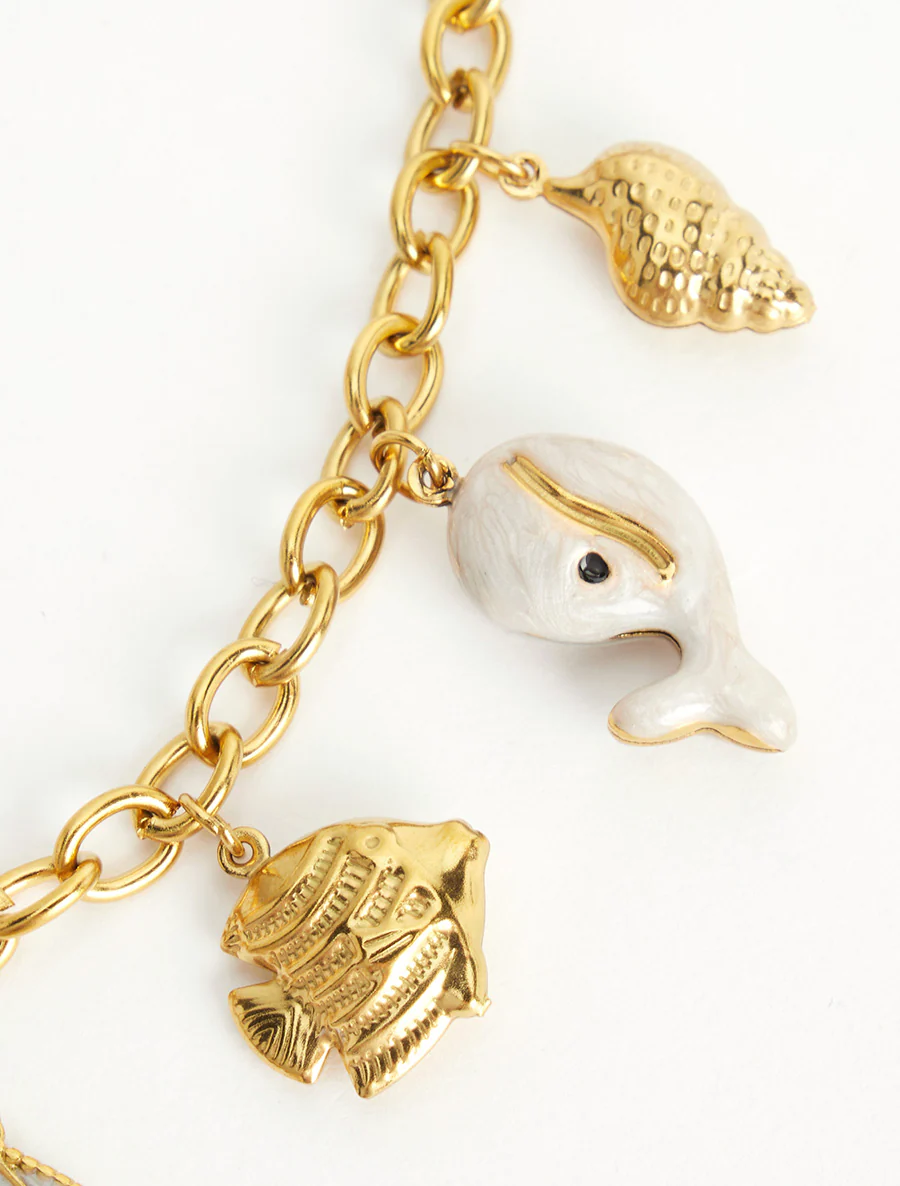 Fantasieketting met maritiem en hartmotief - Beige - Image 3