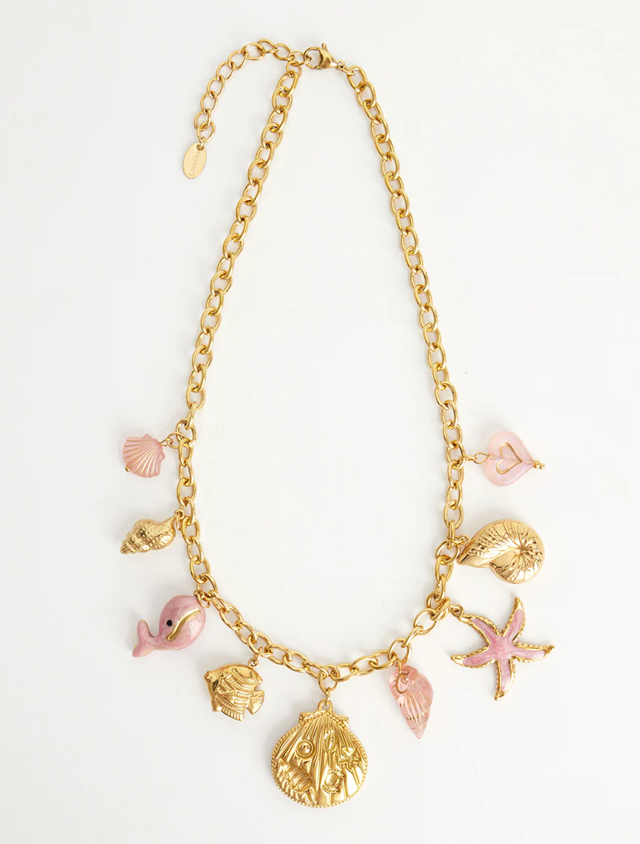 Fantasieketting met maritiem en hartmotief - Roos - Image 2