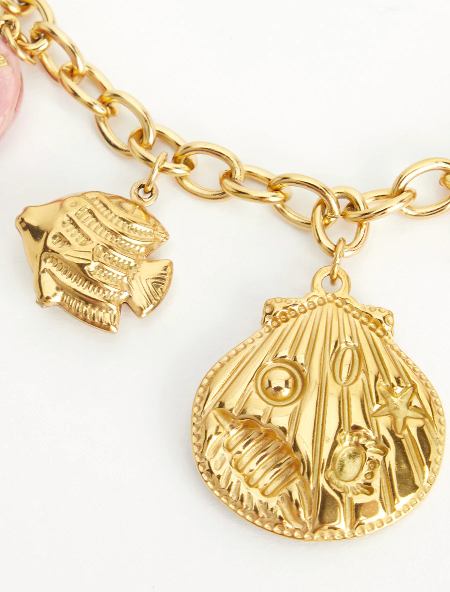 Fantasieketting met maritiem en hartmotief - Roos - Image 3