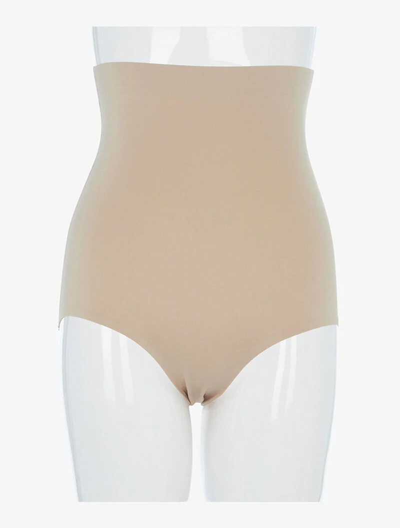 Corrigerende slip met hoge taille - nude