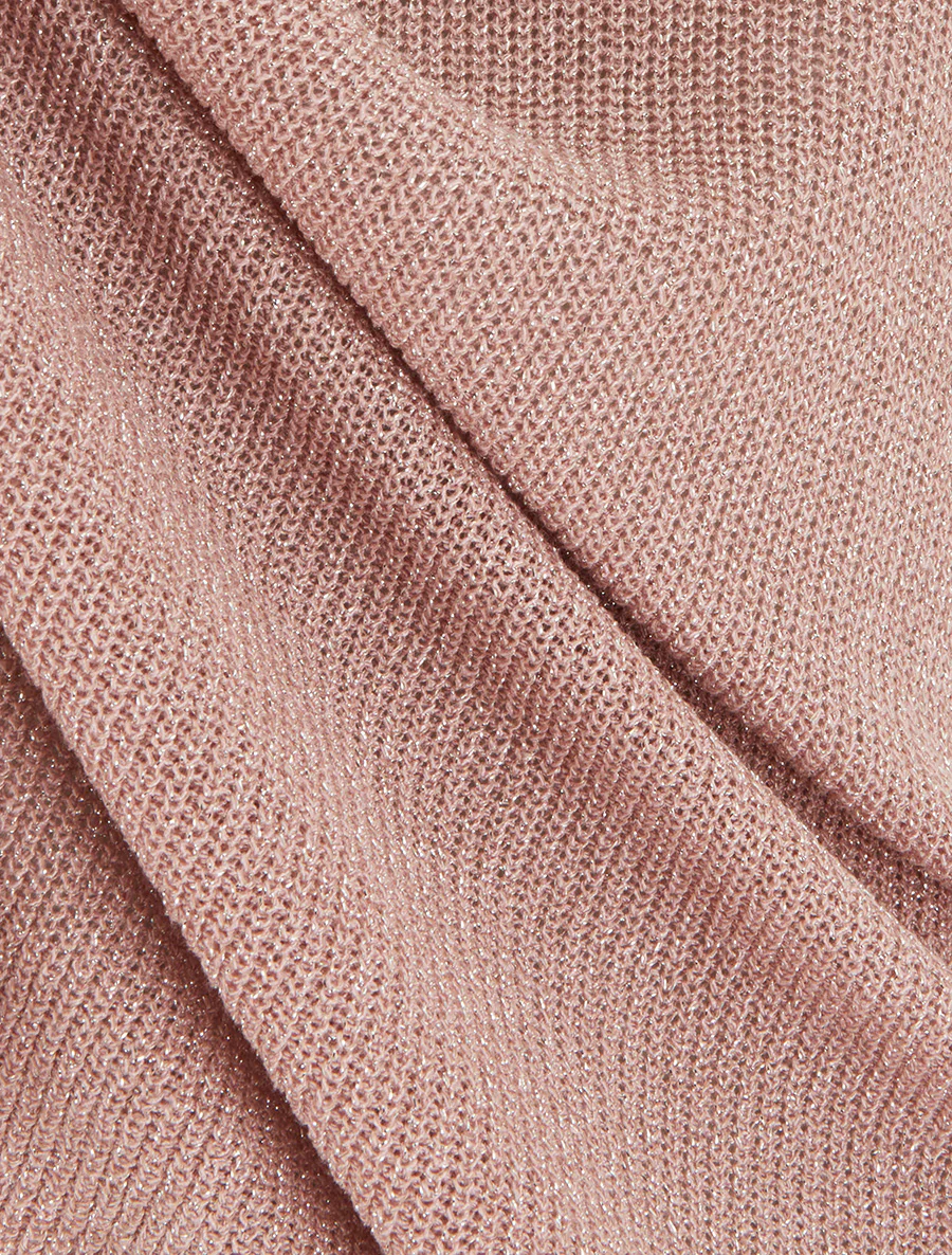 Fijn gebreide tanktop met glinsterend detail - Roos - Image 3