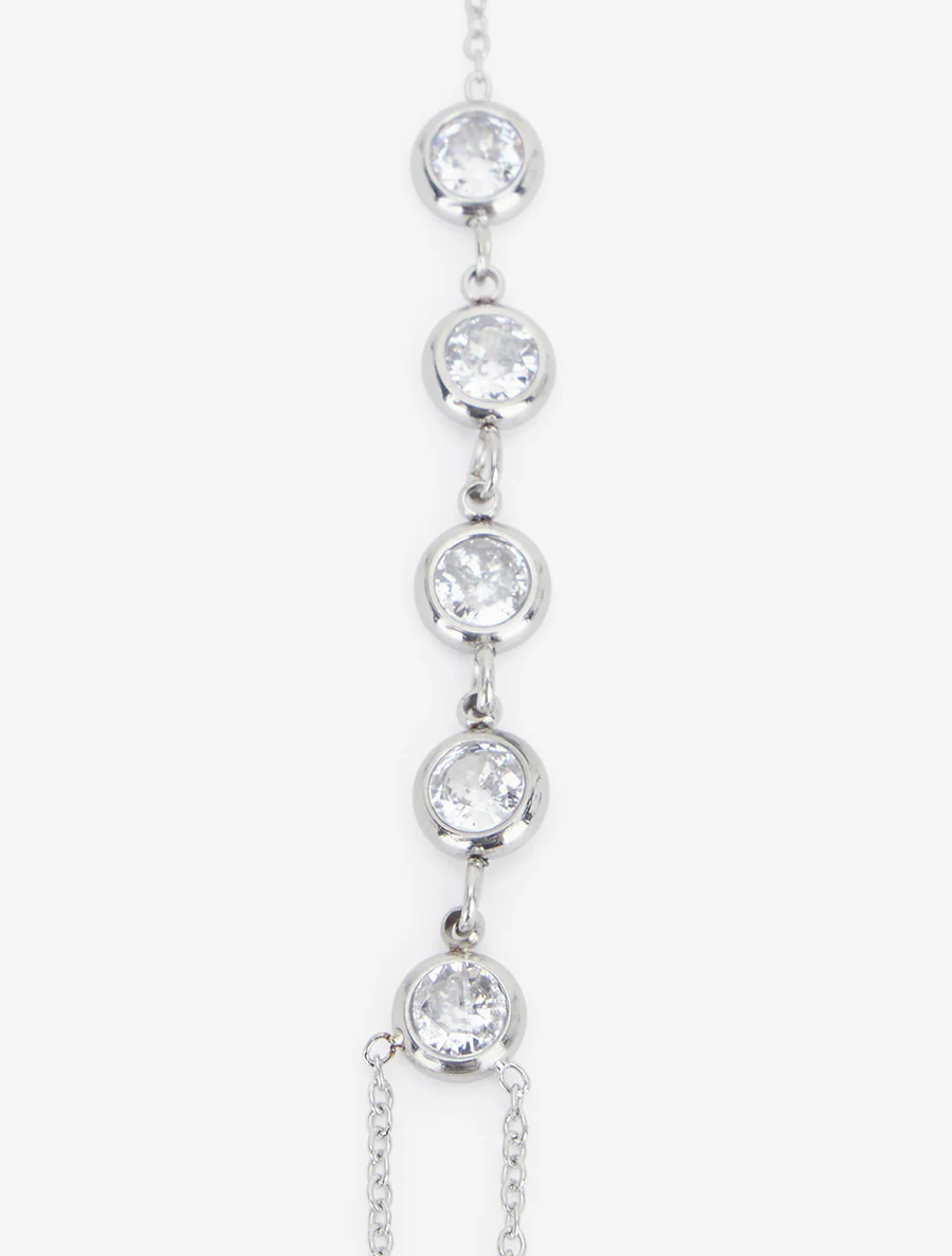 Fijne armband met zirkonia. - Geld - Image 3