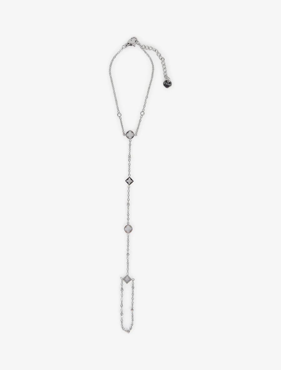 Fijne ketting met opengewerkte bedeltjes - Geld - Image 2