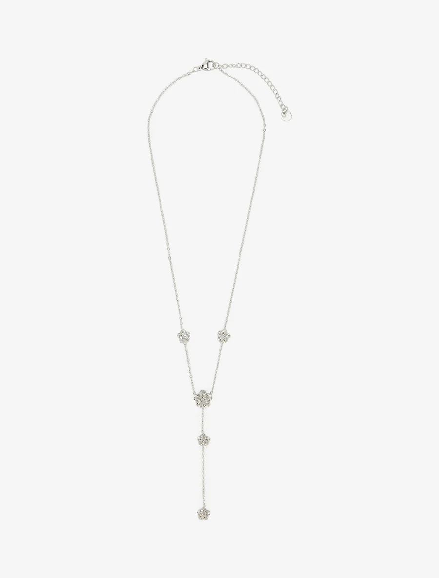 Fijne Y-ketting met bloemen - Geld - Image 2