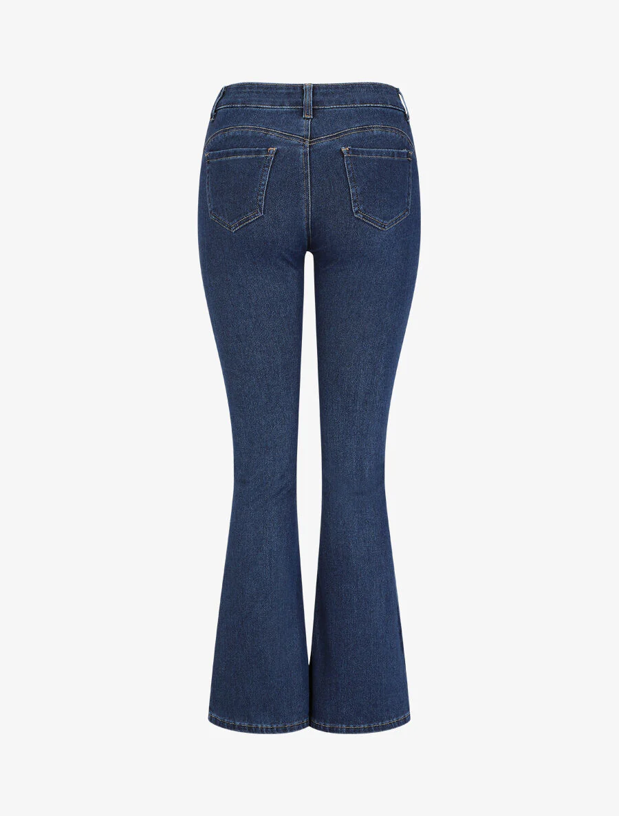 Flare jeans met standaard taille - Blauw - Image 2