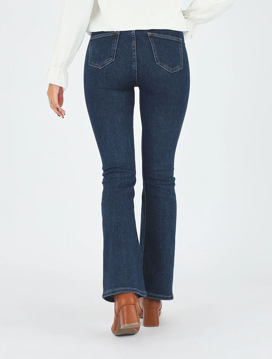 Flare jeans standaard taille - Onbewerkt blauw - Image 5